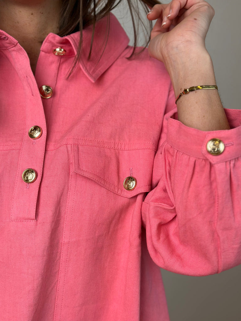 Gaspar 2510722 Rio dress canvas pink