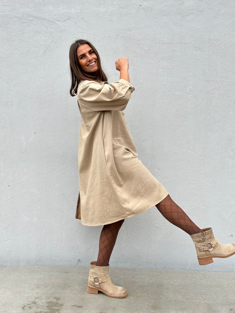 Gaspar 2510722 Rio dress canvas sand