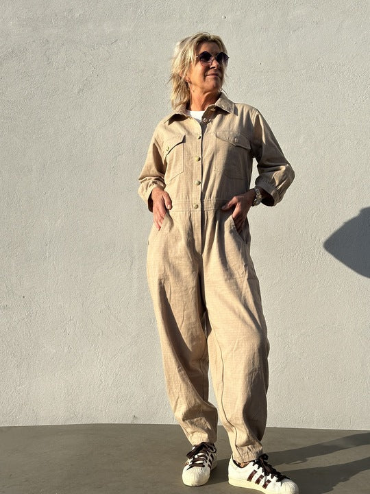 Gaspar 2510907 Belize jumpsuit sand