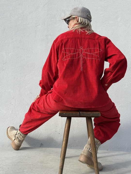 Gaspar 2510920 Colorado corduroy red