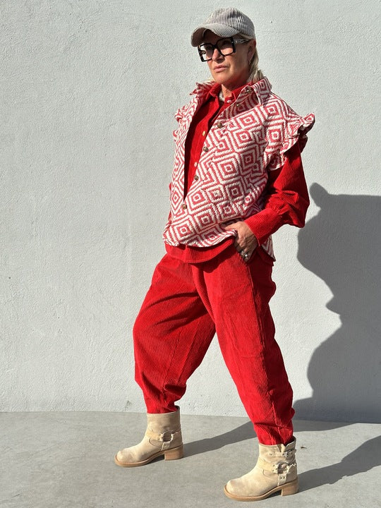 Gaspar 2510920 Colorado corduroy red