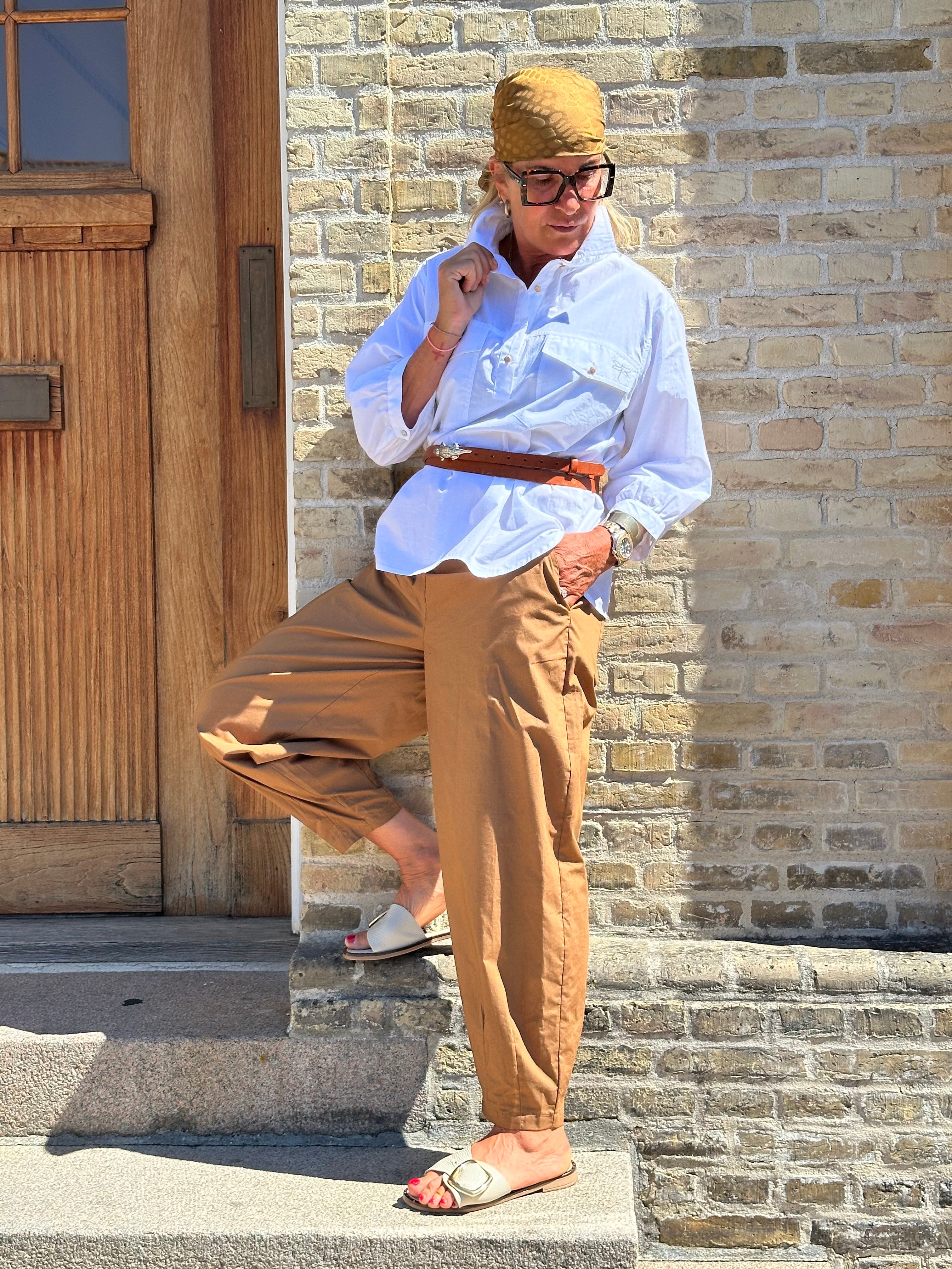 Gaspar 2510922 Colorado poplin pants dark camel