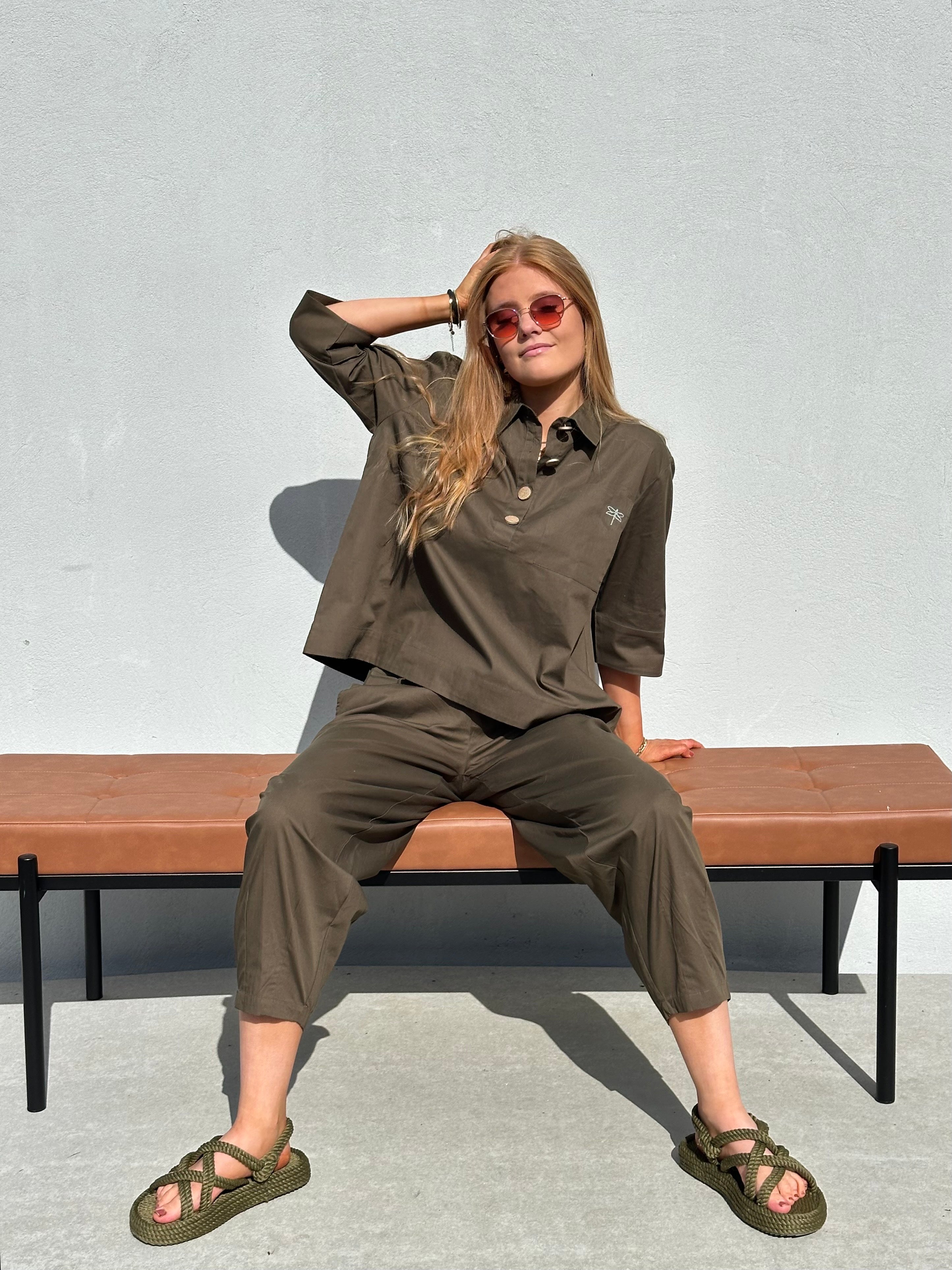 Gaspar 2510922 Colorado poplin pants olive green