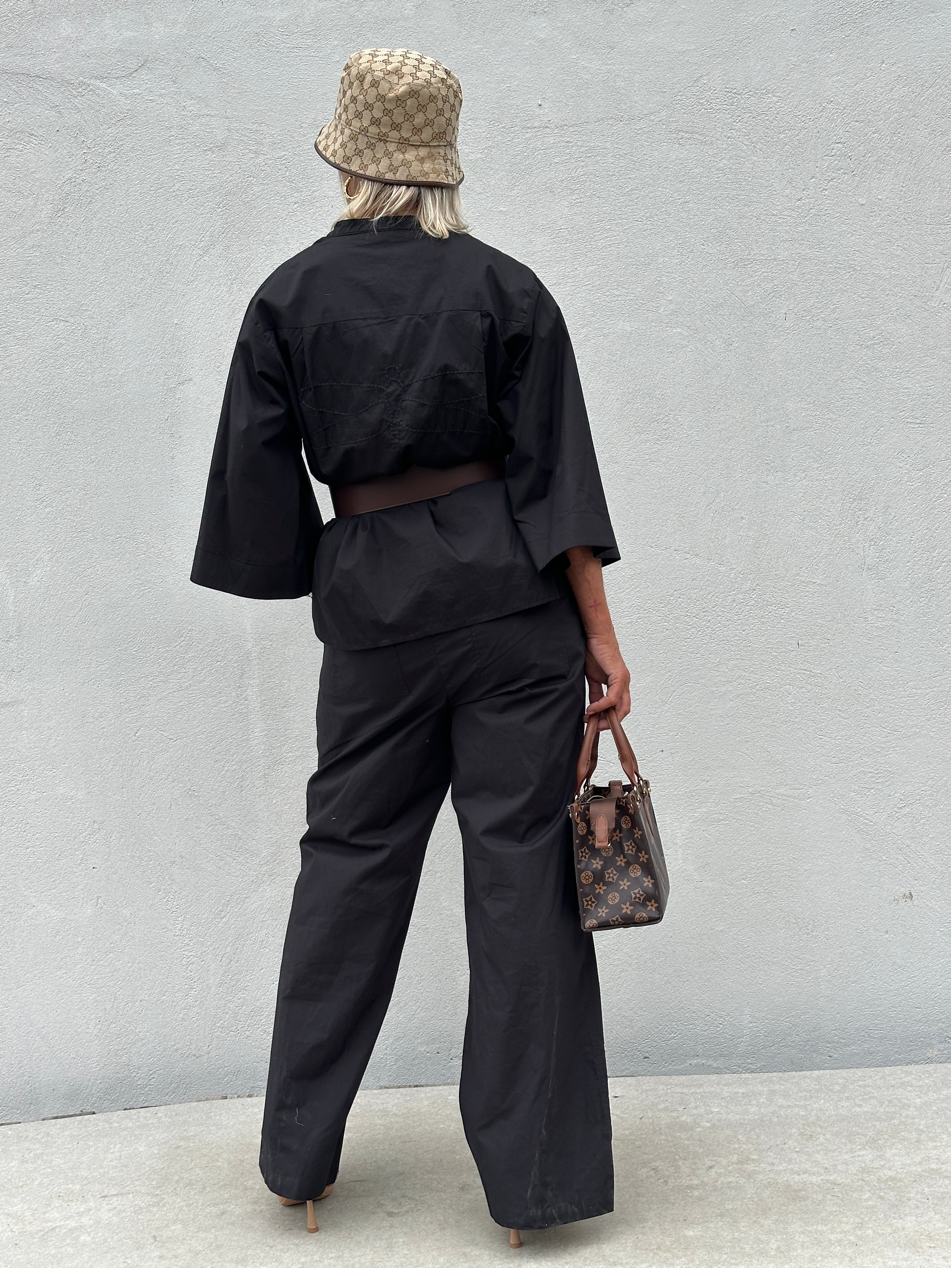 Gaspar 2510925 Honolulu poplin black