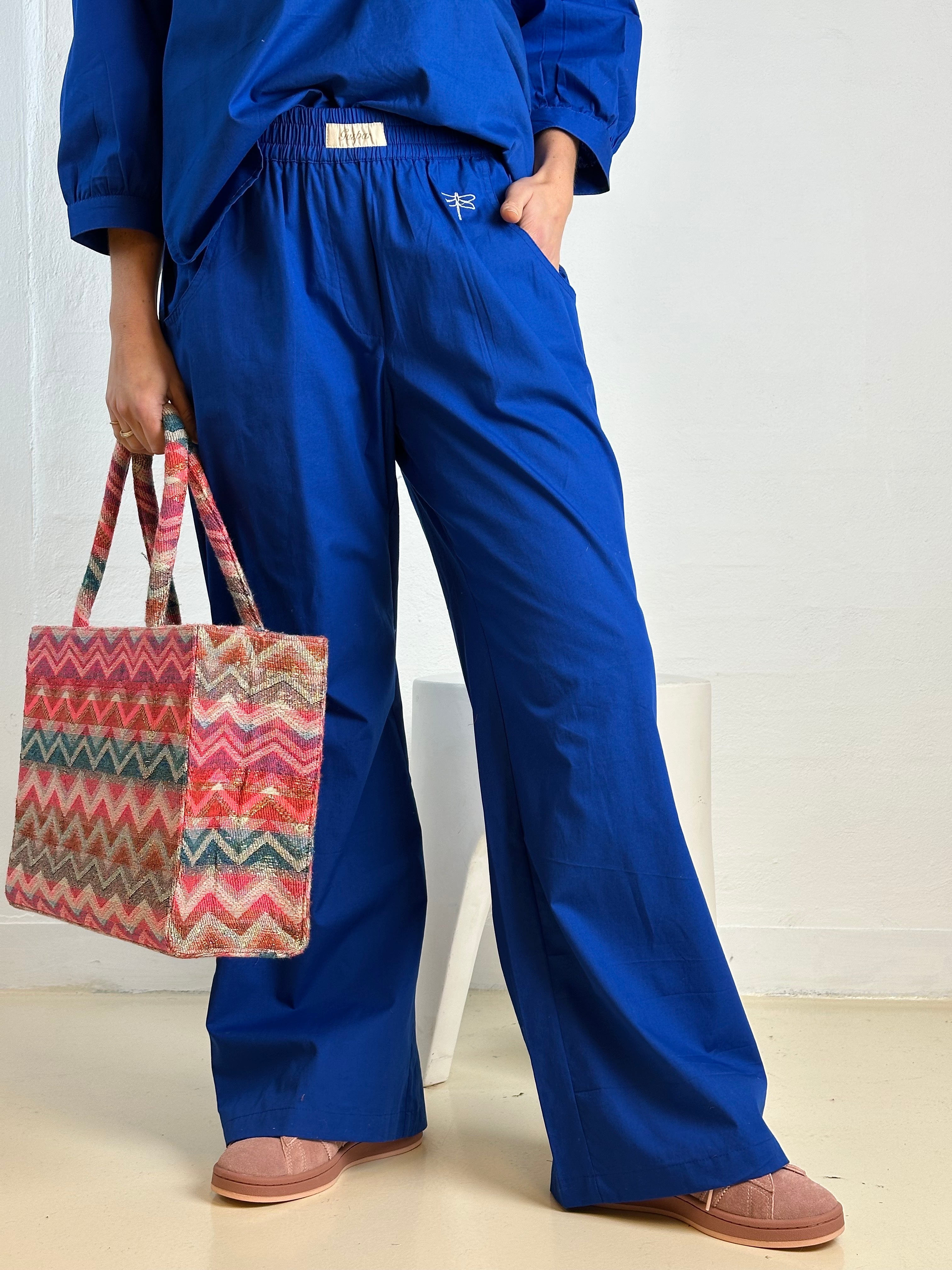 Gaspar 2510925 Honolulu pants poplin royal