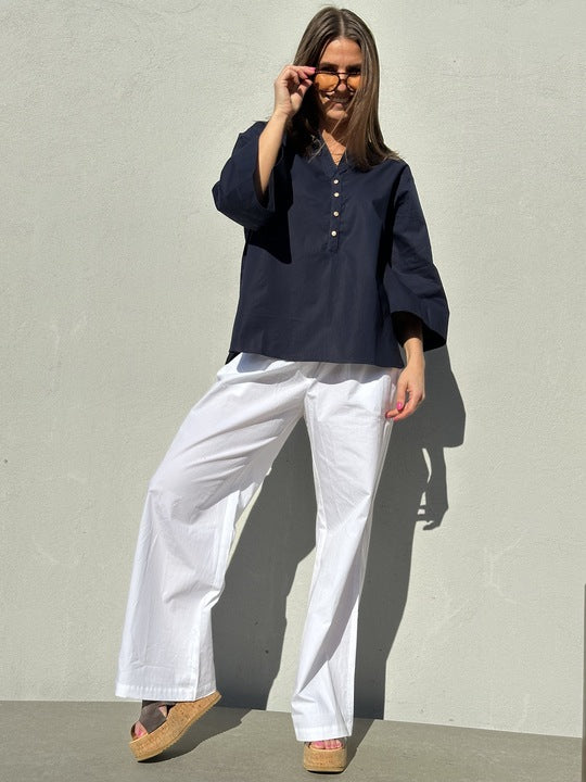 Gaspar 2510925 Honolulu pants poplin white
