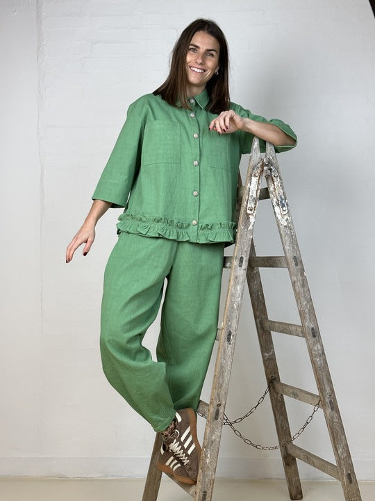 Gaspar 2510339 Vigo canvas shirt pistachio