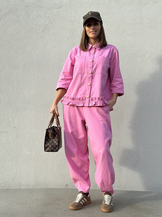 Gaspar 2510339 Vigo canvas shirt pink