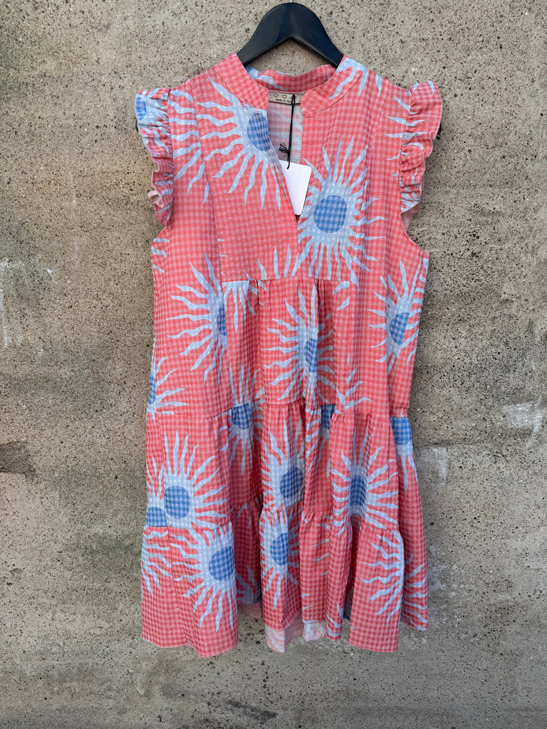 By Engbork Krass flower dress blue