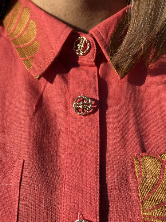 Gaspar 2601303 Vigo jacquard coral