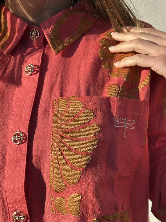 Gaspar 2601303 Vigo jacquard coral