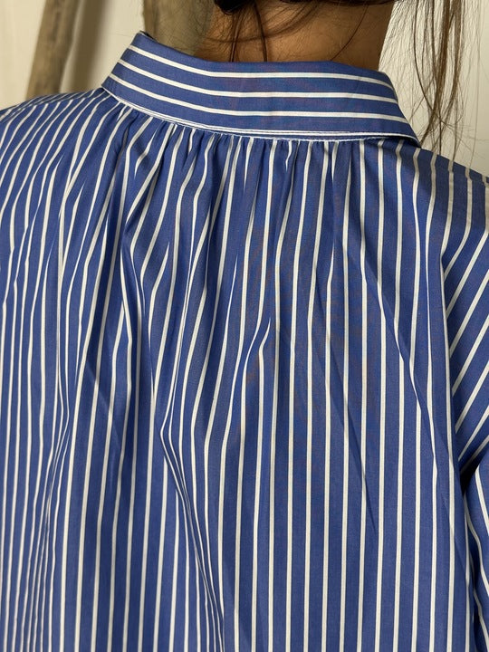Gaspar 2601306 Porto blouse stripe blue