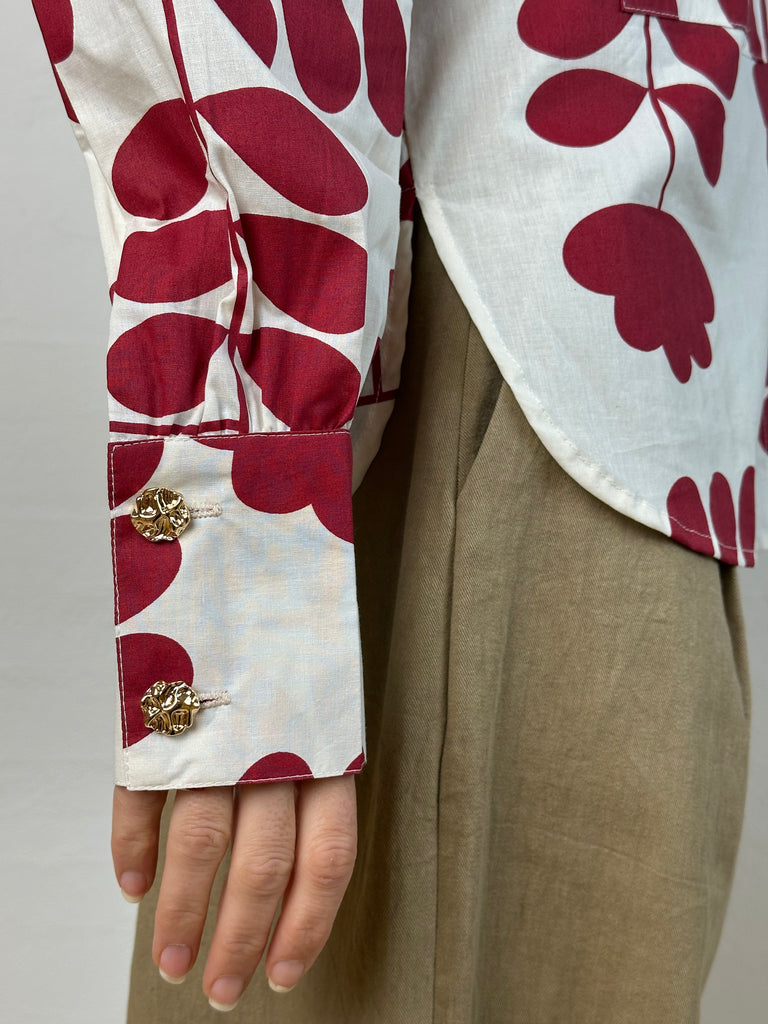 Gaspar 2601309 Malmø print shirt off white