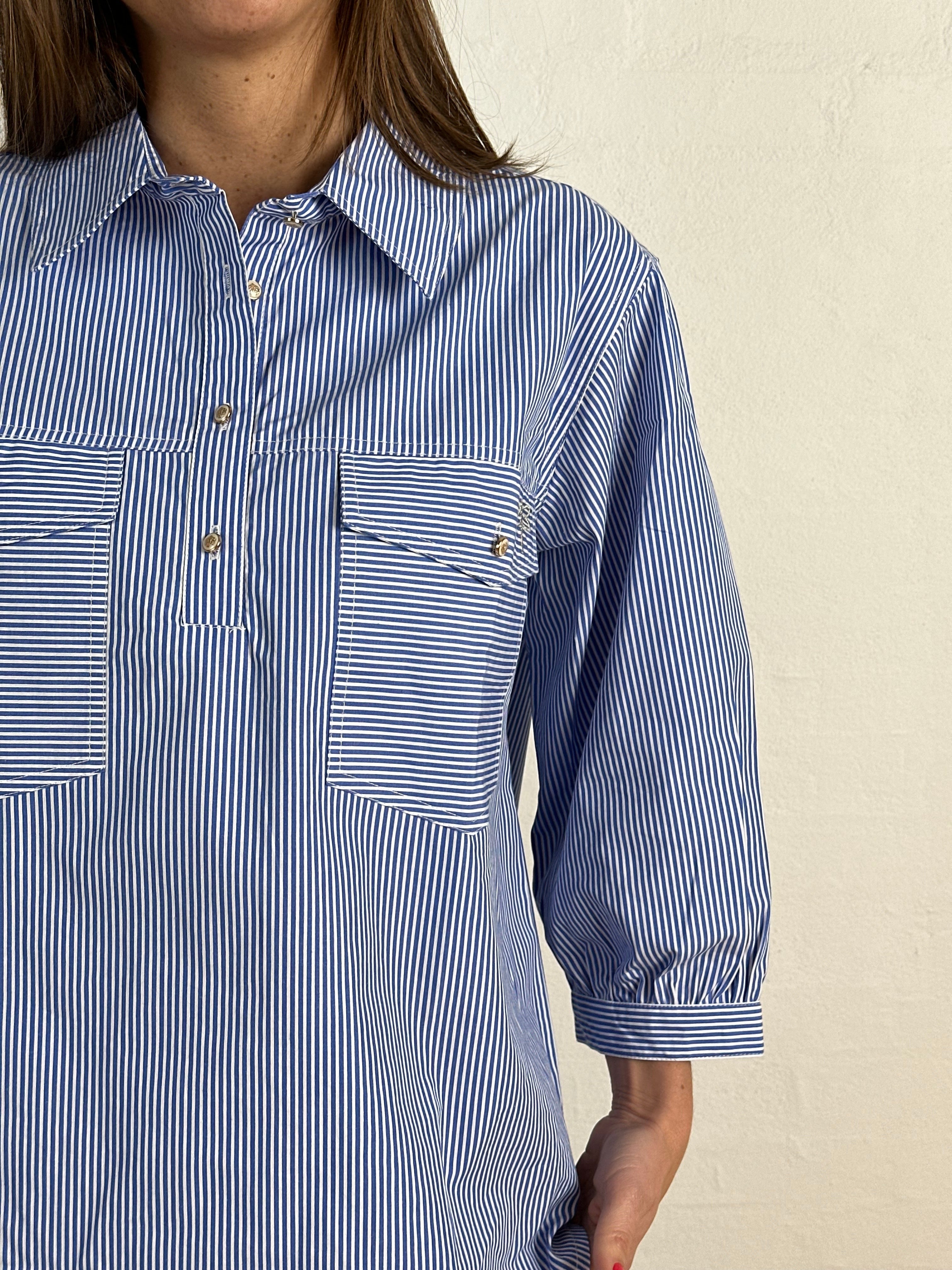 Gaspar 2601347 Oslo stripe shirt blue