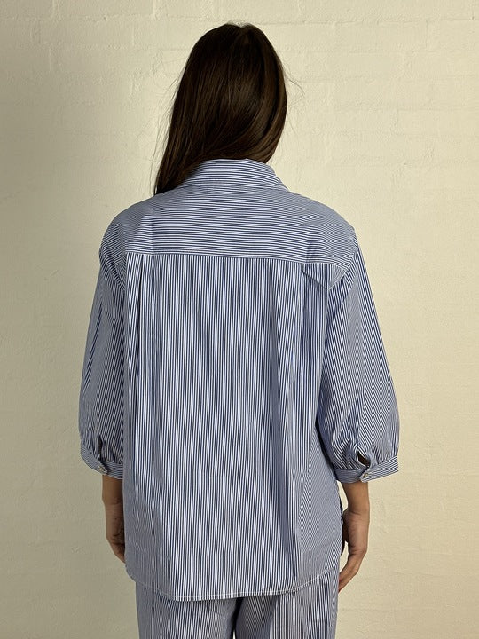 Gaspar 2601347 Oslo stripe shirt blue