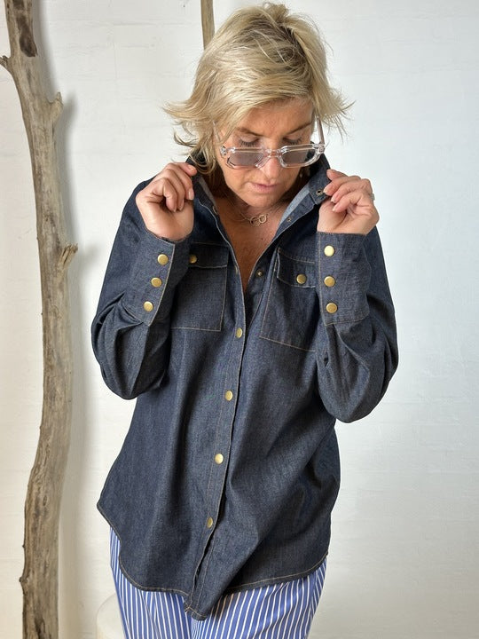 Gaspar 2601316 Lyon denim shirt dark