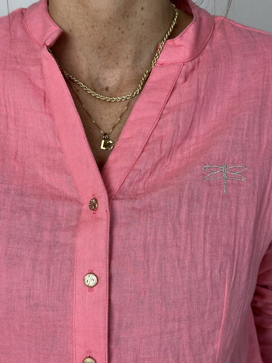 Gaspar 2601324 Palermo blouse coral