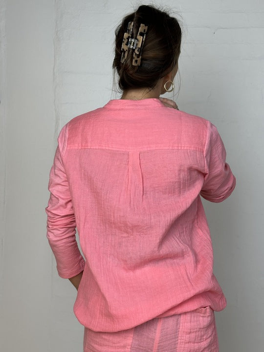 Gaspar 2601324 Palermo blouse coral