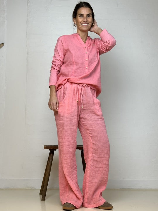 Gaspar 2601324 Palermo blouse coral