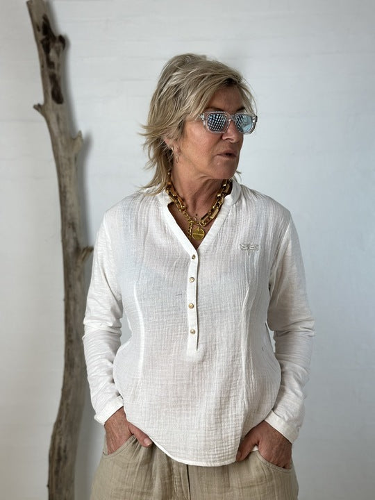 Gaspar 2601324 Palermo blouse white