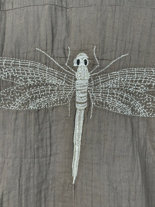 Gaspar 2601325 Læsø blouse gause brown