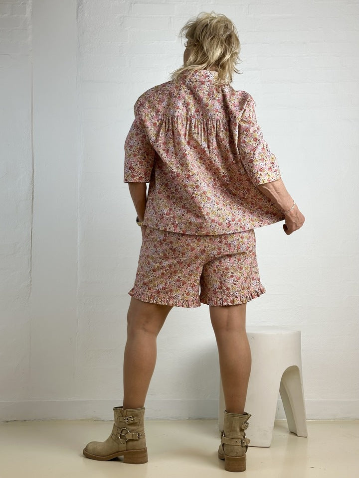 Gaspar 2601334 Porto blouse flower rose