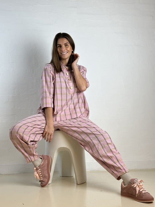 Gaspar 2601335 Porto blouse check