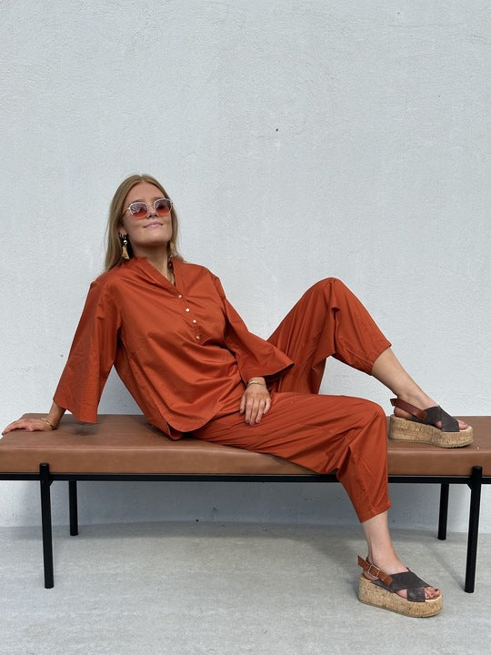Gaspar 2510922 Colorado poplin pants burnt sienna