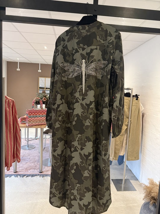 Gaspar 2601700 Luna camo dress green