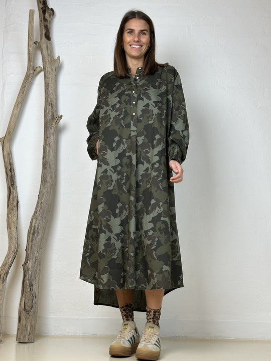 Gaspar 2601700 Luna camo dress green