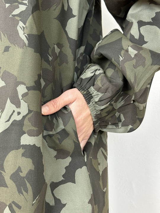 Gaspar 2601700 Luna camo dress green