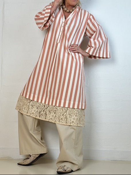 Gaspar 2601703 Mumbai lace dress off white