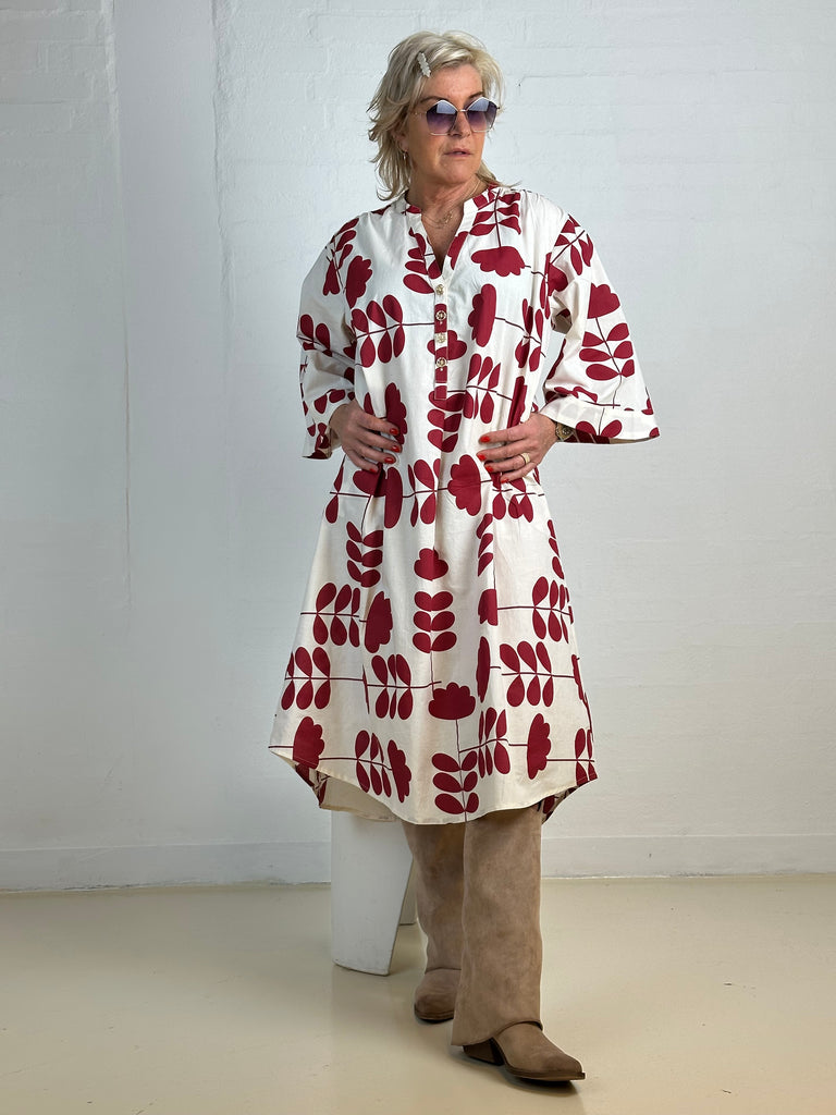 Gaspar 2601705 Mumbai print dress off