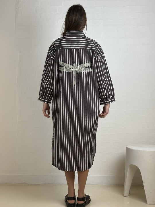 Gaspar 2601709 Malmø skjortekjole brown