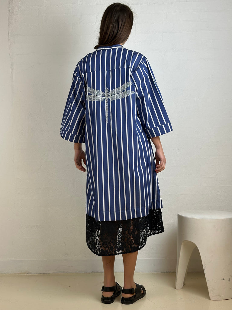 Gaspar 2601713 Mumbai dress stripe lace