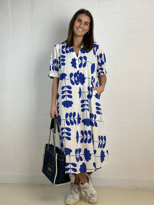 Gaspar 2601717 Tunø dress print royal