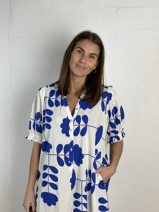 Gaspar 2601717 Tunø dress print royal