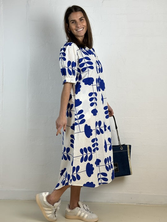 Gaspar 2601717 Tunø dress print royal