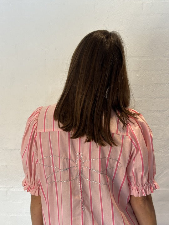 Gaspar 2601719 Tunø dress stripe rose