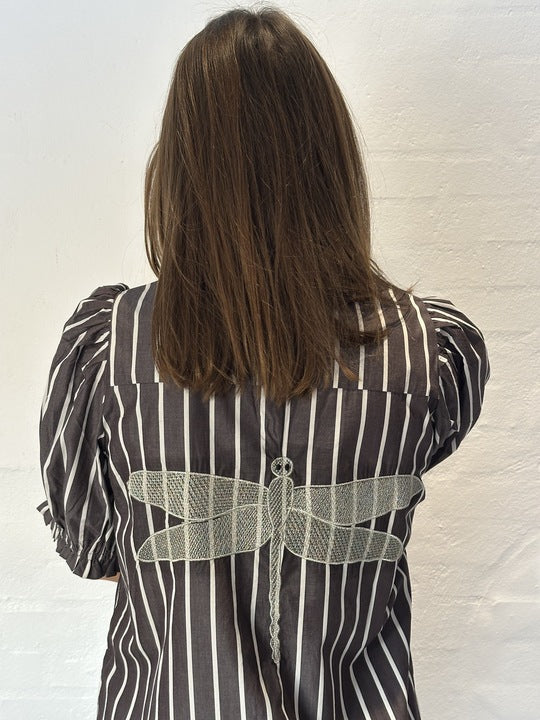 Gaspar 2601722 Tunø dress stripe brown