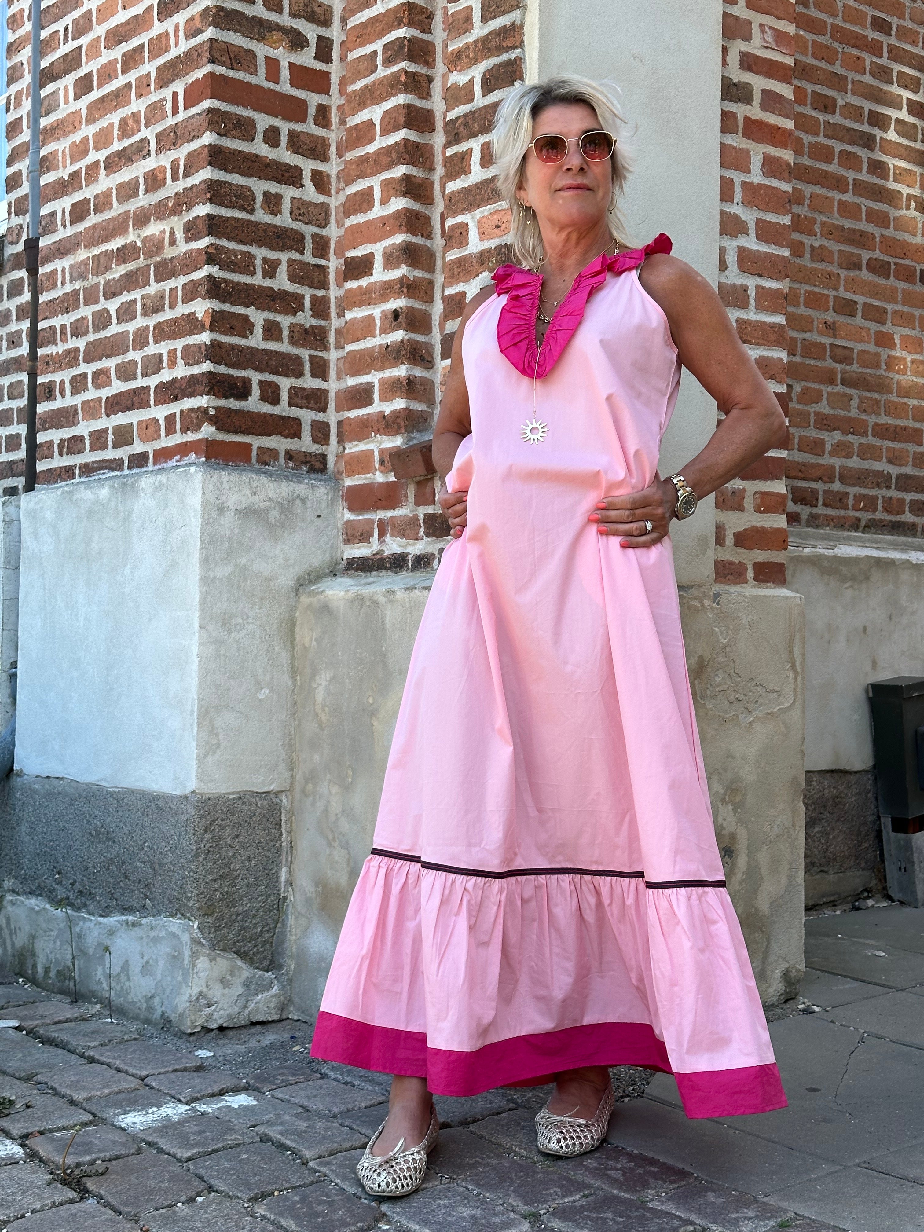 Gaspar 2601788 Genova summer dress rose