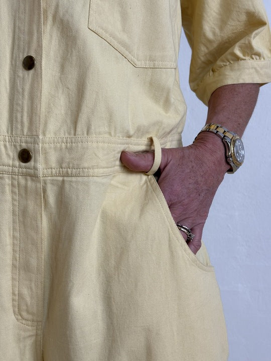 Gaspar 2610906 Belize jumpsuit SS yellow