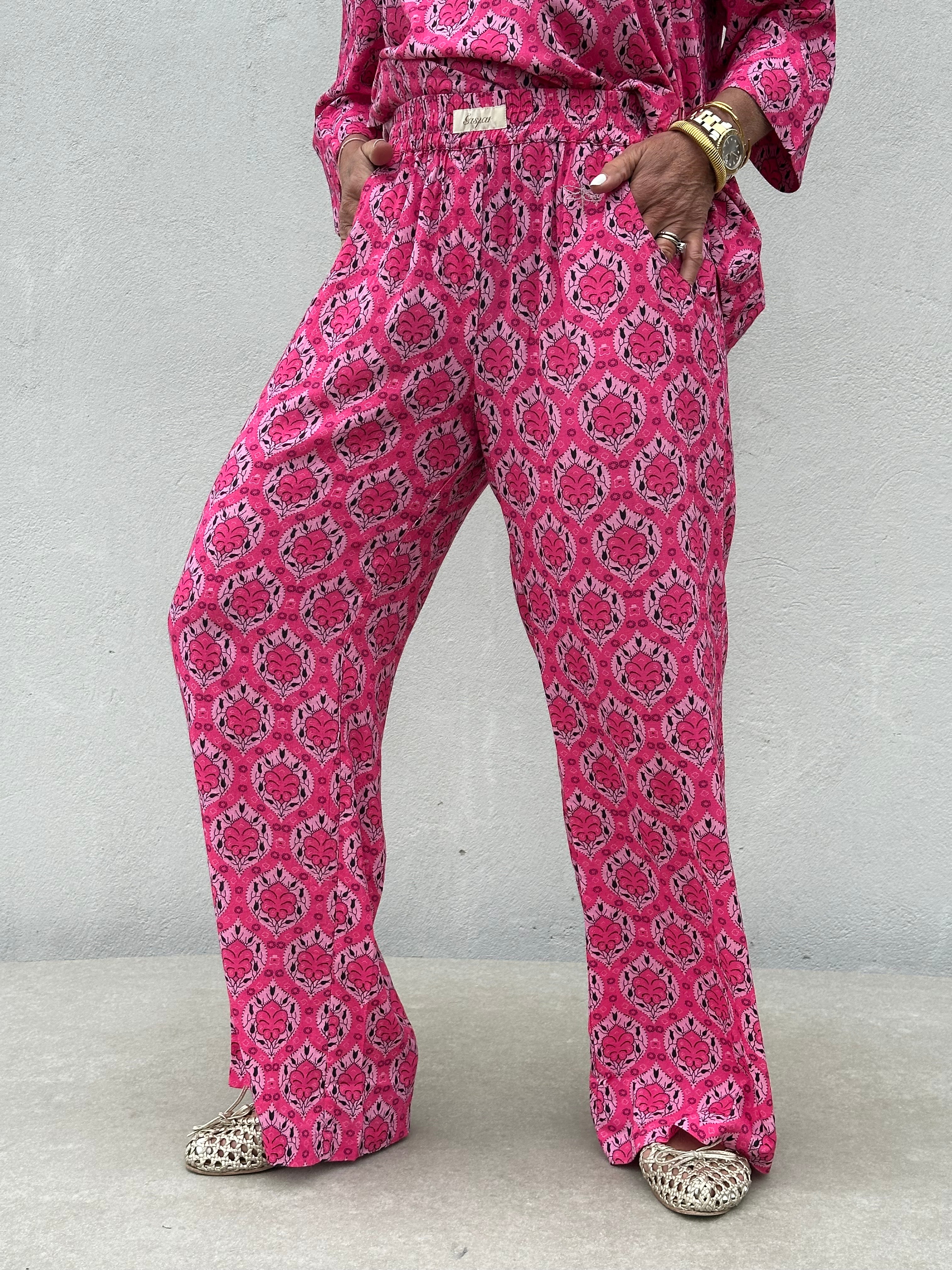Gaspar 2601946 Honolulu pants print pink