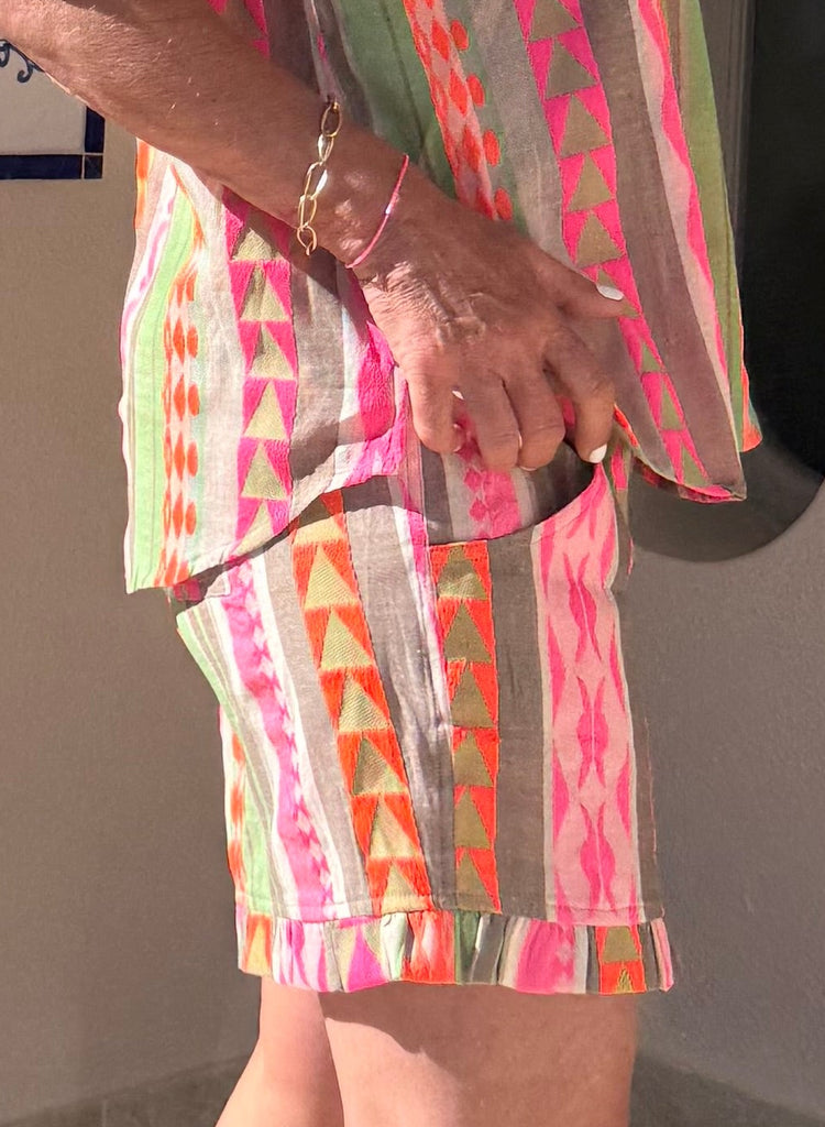 Gaspar 2601950 Honolulu shorts jacquard rose