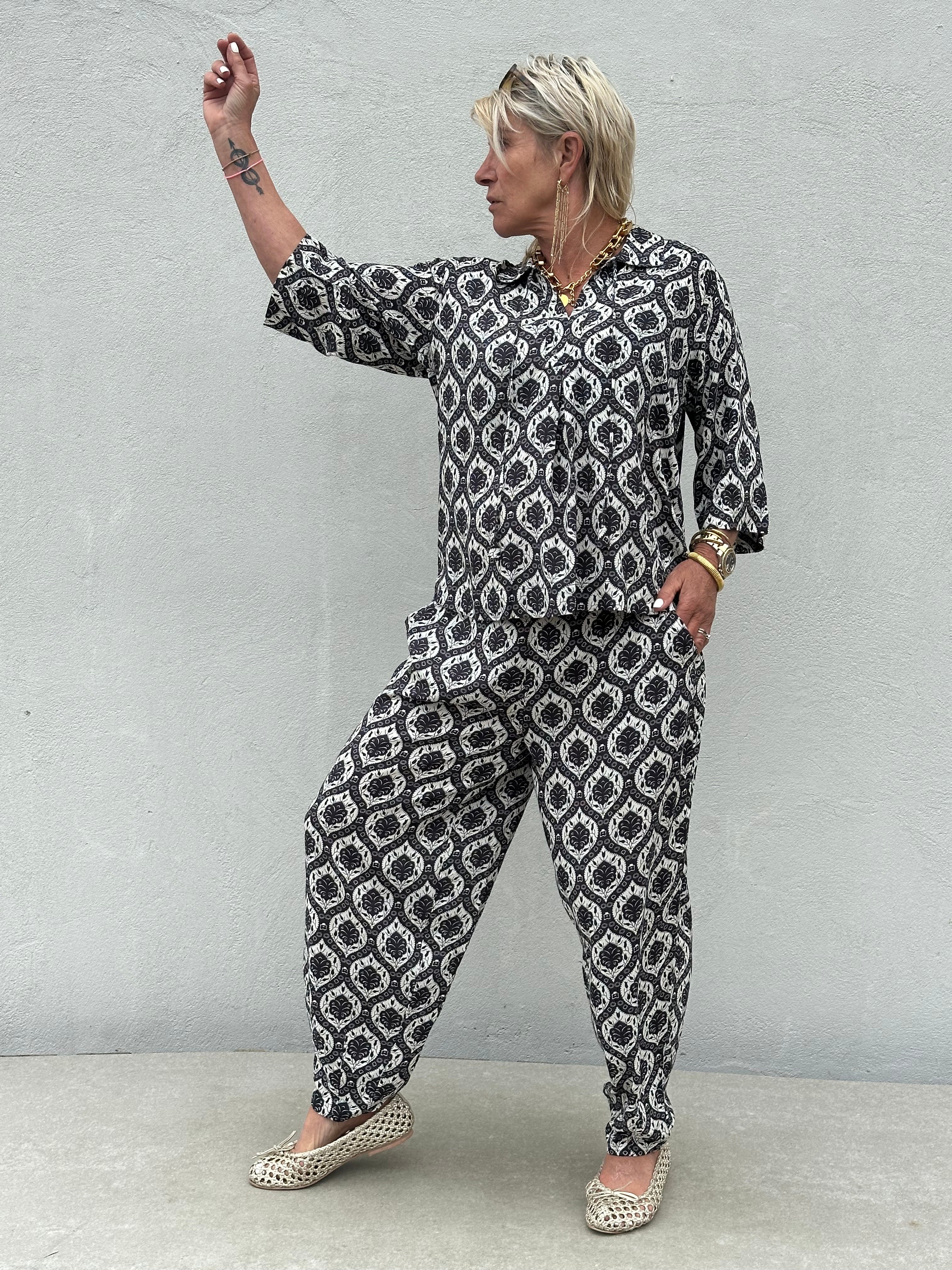 Gaspar 2601955 Colorado pants print black