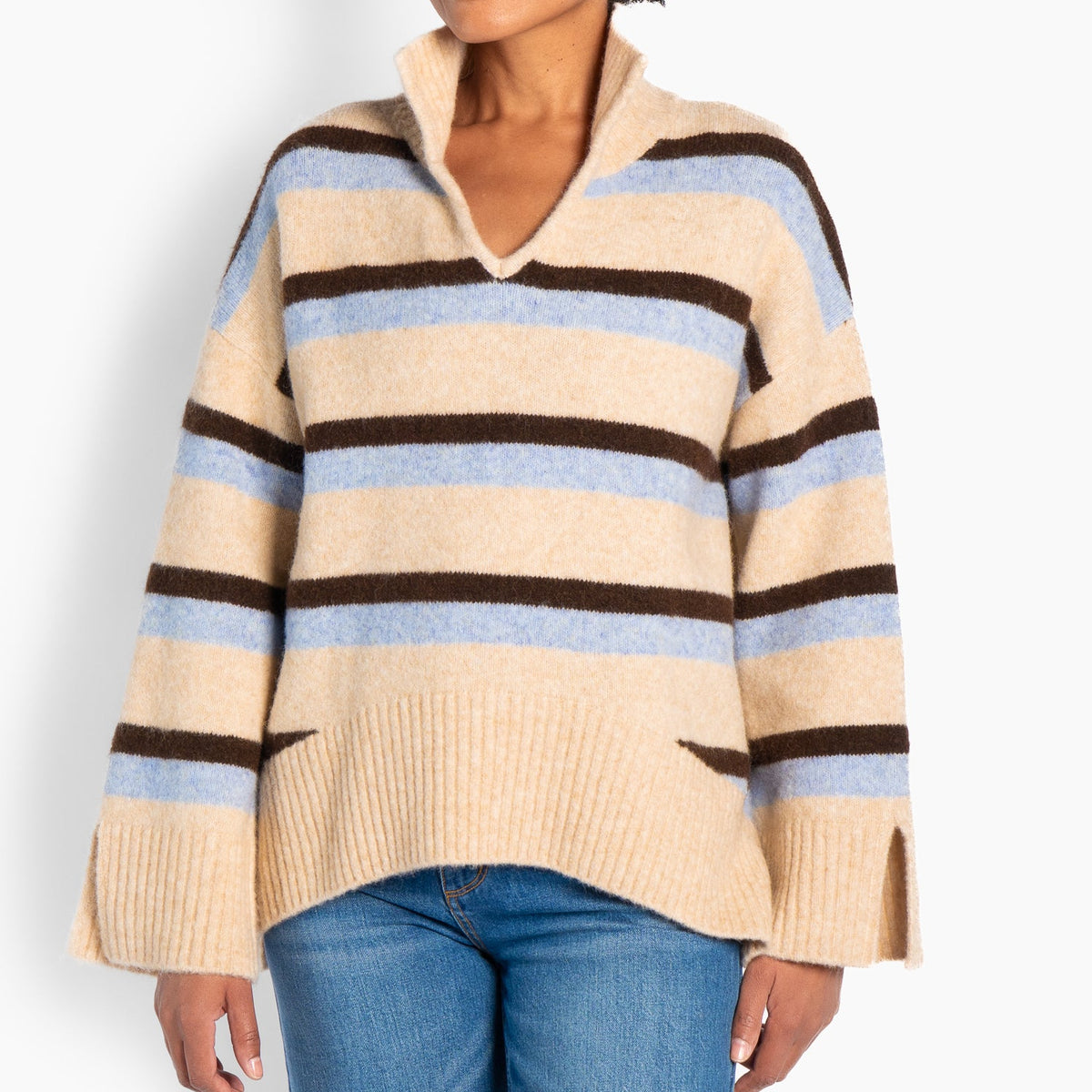 HÈST 2640120006 Liz sweater light beige melange