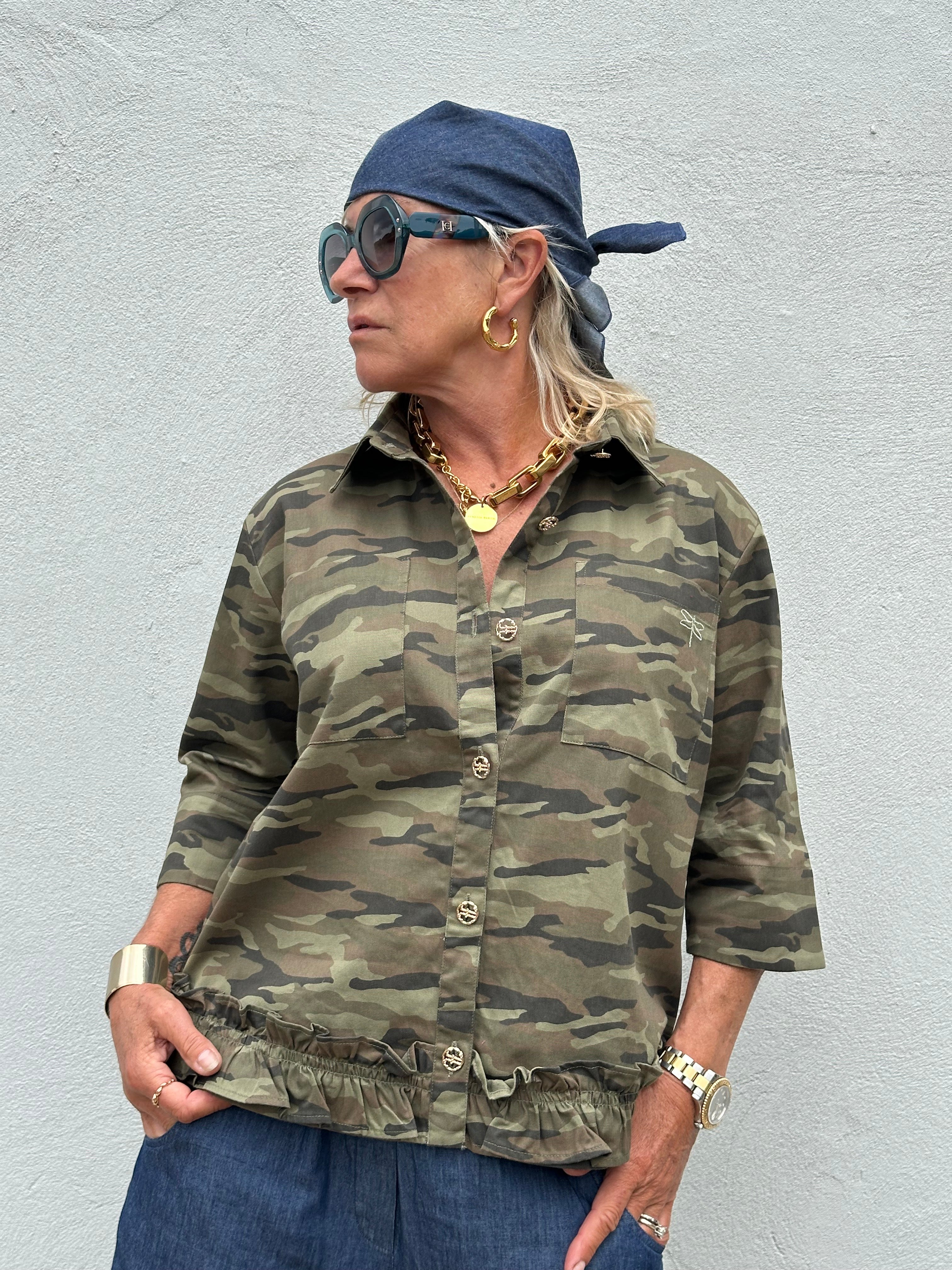 Gaspar 2607301 Vigo blouse camo