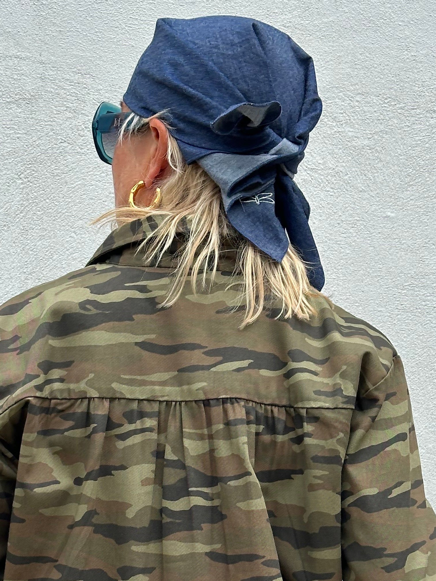 Gaspar 2607100 Roma scarf denim