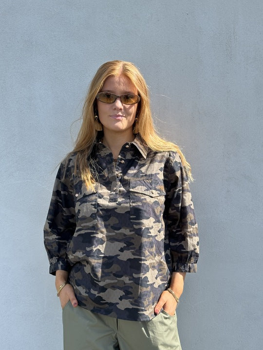 Gaspar 2607305 Oslo Camo shirt green