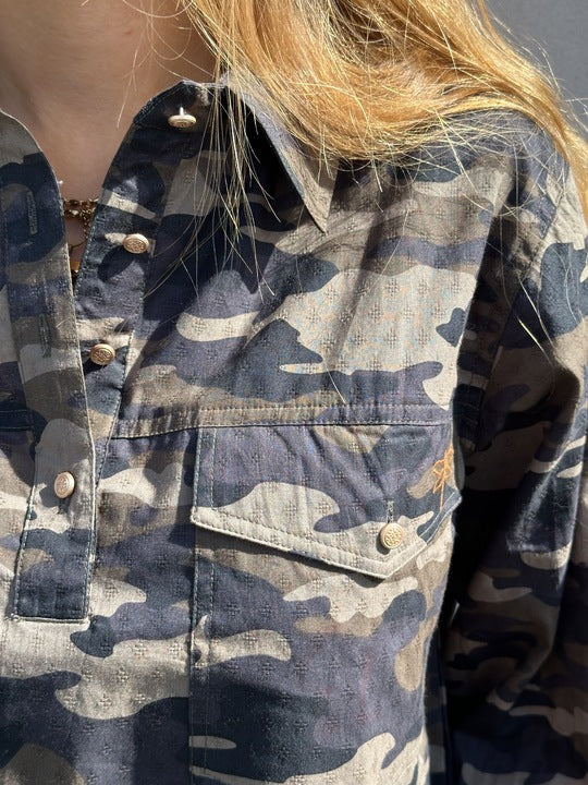 Gaspar 2607305 Oslo Camo shirt green